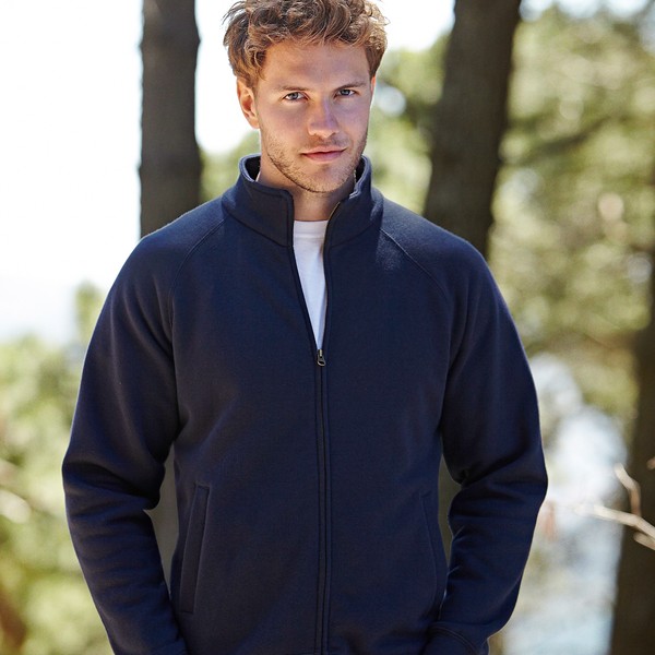 Premium felpa jacket zip lunga