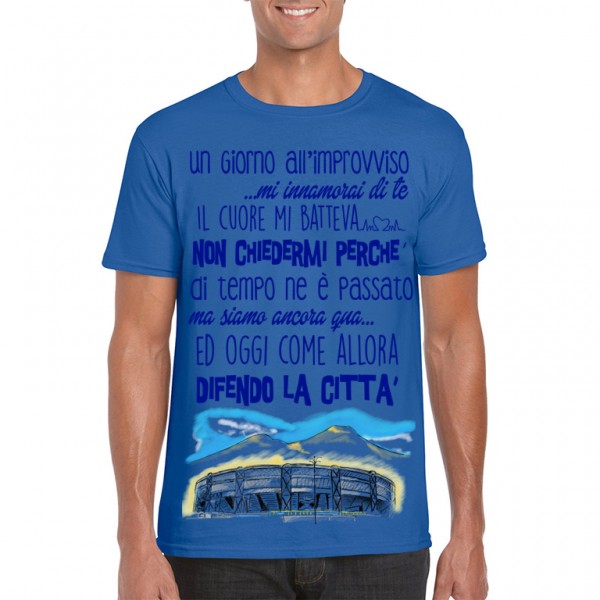 T-shirt Napoli con sfondo San Paolo