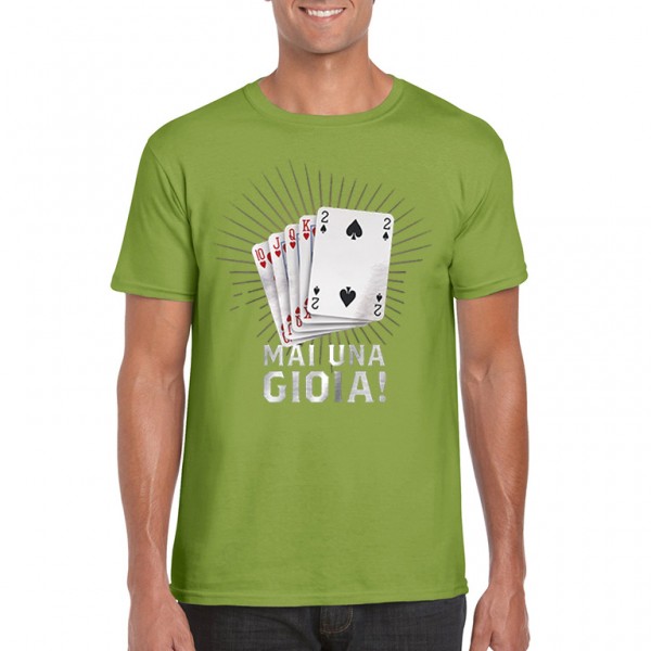 T-shirt poker mai una gioia